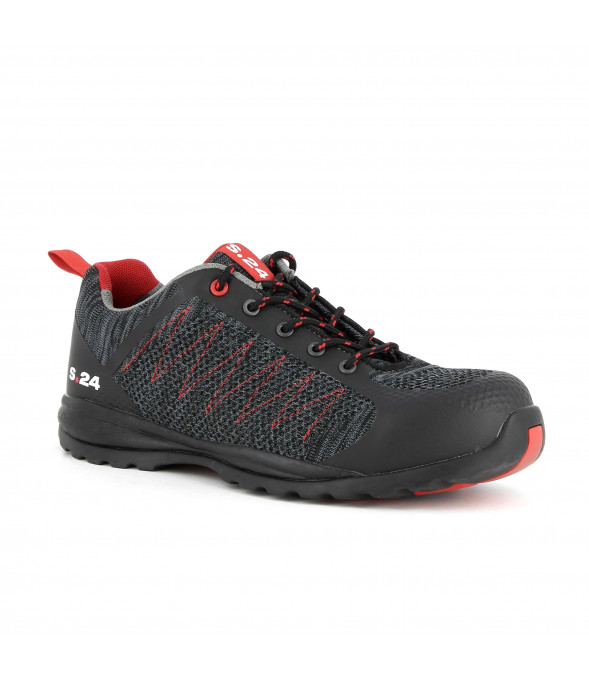 Baskets de sécurité SIROCCO Noir/Rouge S1P HRO HI CI SRA - S.24